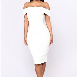 *New* Fashion Nova Off-Shoulder Midi-Dress